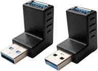 🔌 переходник posdou usb 3.0 мужчина-женщина 90° под углом вверх и вниз: идеальный адаптер для usb-подключения логотип