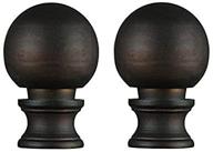 🔘 dysmio 2-pack of traditional knob shaped oil rubbed bronze ball lamp finials with finest finish логотип