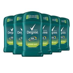 img 4 attached to 🌪️ Degree Men Original Antiperspirant Deodorant - Extreme Blast Scent 48-Hour Odor Protection - 2.7 oz Stick - Pack of 6