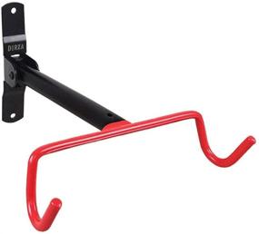 img 4 attached to 🚲 Space-Saving Wall Mount Bike Hanger: Dirza Flip Up Garage Bicycle Rack Storage System (1 Pack)