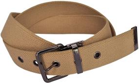 img 3 attached to KASAJIMA Mens Cotton Blacknickeling Buckle Men's Accessories in Belts