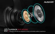 🎧 ausdom lightweight over-ear wired hifi stereo headphones - black: unbeatable sound quality and comfort логотип