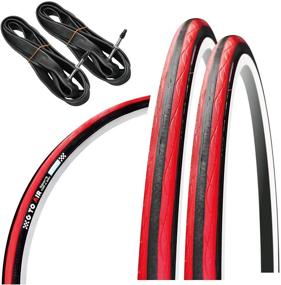 img 1 attached to GORIX Gtoair Road Bike Tires 700×23C or 700×25C - Cycling Bicycle Tire Set with Tubes (Global Edition)