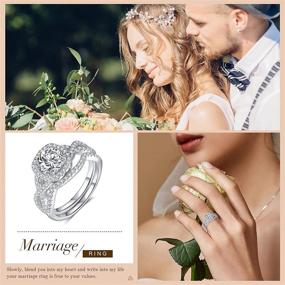 img 2 attached to 💍 Lorajewel Sterling Moissanite: Exquisite Women's Jewelry for Engagements and Anniversaries