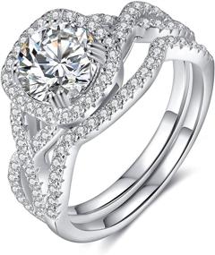 img 4 attached to 💍 Lorajewel Sterling Moissanite: Exquisite Women's Jewelry for Engagements and Anniversaries