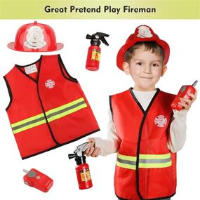 img 1 attached to 🚧 Cocojeci Construction Pretend Play Set: Authentic Costumes and Accessories