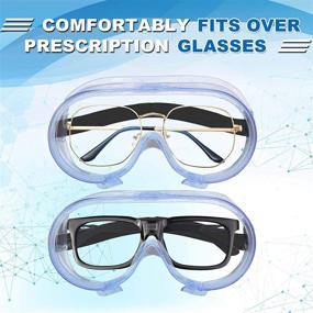 img 1 attached to Goggles Registered Eyeglasses Z87 1 Protection Unisex Protective