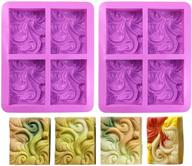 🍰 create stunning homemade soaps and desserts with dd-life's 2pcs sea wave silicone soap molds logo