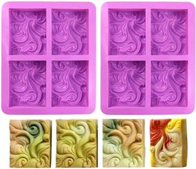 img 3 attached to 🍰 Create Stunning Homemade Soaps and Desserts with DD-life's 2PCS Sea Wave Silicone Soap Molds