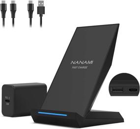 img 4 attached to 🔌 NANAMI 30W Max Wireless Charger: Fast Charging Stand with USB-A Port for iPhone 13/12/SE 2020/11 Pro/XS Max/XR/X/8 Plus, Galaxy S21 S20 S10 S9 S8, Note 20/10/9/8 (Qi Certified, with PD Adapter)