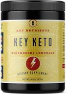 🍓 key keto: strawberry lemonade ketone drink - 20 servings for quick ketosis, boosts energy, supports keto diets - exogenous ketone supplement logo