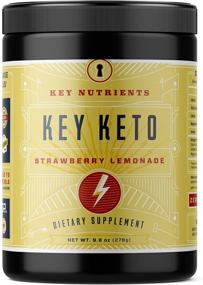 img 4 attached to 🍓 Key Keto: Strawberry Lemonade Ketone Drink - 20 Servings for Quick Ketosis, Boosts Energy, Supports Keto Diets - Exogenous Ketone Supplement