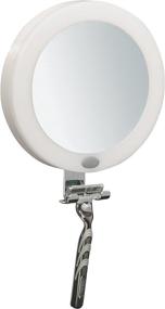 img 1 attached to Find Your Perfect Reflection with the InterDesign iForm Suction Light Up Mirror in White