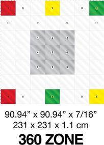 img 1 attached to 🏒 Hockey Revolution 360 Zone Training Flooring Tile - Enhanced Indoor and Outdoor Practice Zone with Trainer App - Boost Stick-Handling, Movement Speed on Ice, Overall Exercise, and Fitness