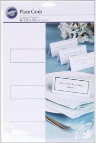 img 1 attached to 🎉 SEO-friendly Version: Wilton Silver Border Place Cards - Enhancing your Event Planning Experience