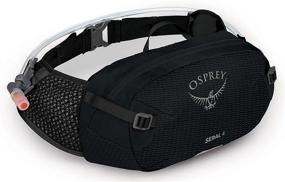 img 4 attached to 🚲 Osprey Seral 4 Lumbar Bike Hydration Pack in Black - Ultimate Comfort and Efficiency, One Size