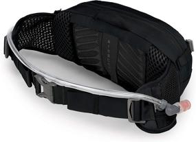 img 2 attached to 🚲 Osprey Seral 4 Lumbar Bike Hydration Pack in Black - Ultimate Comfort and Efficiency, One Size