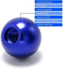 img 2 attached to High-Performance (Blue) Round Racing JDM Type-R Style Gear Shift Knob with Adapters - Ideal for Mazda, Toyota, Subaru, Honda, and More!