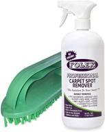 folex 34 oz. professional carpet spot remover & scrub brush with handle - enhanced stain removal & convenient cleaning (colors vary) logo