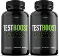 💪 boost testosterone levels naturally with 2 pack of test boost max for men (120 capsules) logo