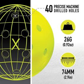 img 1 attached to 🎾 Premium Franklin Sports Outdoor Pickleballs - USAPA Approved X-40 Pickleball Balls - Official US Open Ball