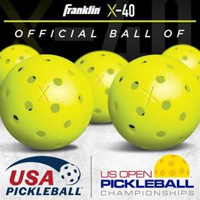 img 3 attached to 🎾 Premium Franklin Sports Outdoor Pickleballs - USAPA Approved X-40 Pickleball Balls - Official US Open Ball