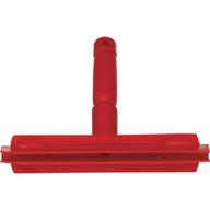 🧹 vikan 77114 red 10" rubber polypropylene frame bench double blade squeegee logo