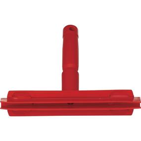 img 2 attached to 🧹 Vikan 77114 Red 10" Rubber Polypropylene Frame Bench Double Blade Squeegee