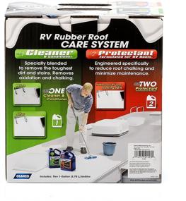 img 1 attached to Camco Pro-Tec RV Rubber Roof Care System - Two 🏕️ Step Treatment for Cleaner, Longer-lasting Rubber Roofs - 2 Gallons (41453)