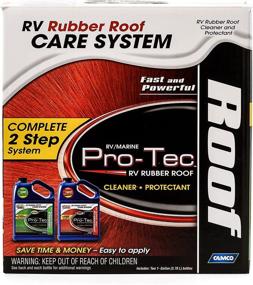 img 2 attached to Camco Pro-Tec RV Rubber Roof Care System - Two 🏕️ Step Treatment for Cleaner, Longer-lasting Rubber Roofs - 2 Gallons (41453)