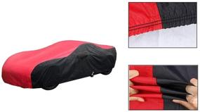 img 1 attached to 🚗 2014-2019 C7 Stingray, Z51, Z06, Grand Sport Corvette Car Cover: Red/Black, Indoor/Outdoor Protection