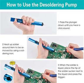 img 1 attached to 🔧 Sainwora 10 Pcs Soldering Accessories Kit - Supercharge Your Repairs with 6 Assist Aid Tools, Desoldering Pump, Pocket Pack Solder, and Tweezers