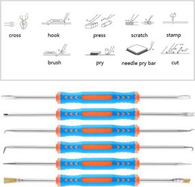 img 3 attached to 🔧 Sainwora 10 Pcs Soldering Accessories Kit - Supercharge Your Repairs with 6 Assist Aid Tools, Desoldering Pump, Pocket Pack Solder, and Tweezers