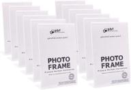 premium clear acrylic photo booth frames - 4x6 inch display stand with inserts, set of 12 логотип