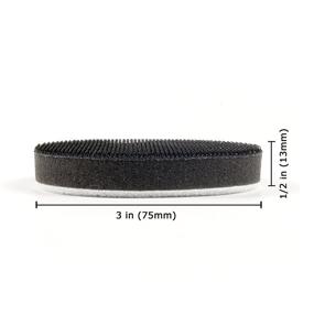 img 2 attached to 🔴 3 Inch (75mm) Hook and Loop Soft Foam Buffering Pad for 3" Sanding Pad, 5 Pack: Optimal Buffing Pad Set for Smoother Sanding Results