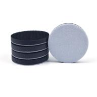 🔴 3 inch (75mm) hook and loop soft foam buffering pad for 3" sanding pad, 5 pack: optimal buffing pad set for smoother sanding results логотип