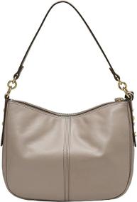 img 2 attached to 👜 Модная кожаная сумка Fossil Jolie Hobo для женщин - стильная сумка и кошелек в комплекте