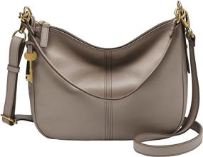 img 1 attached to 👜 Модная кожаная сумка Fossil Jolie Hobo для женщин - стильная сумка и кошелек в комплекте