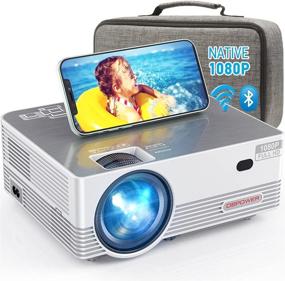 img 4 attached to 📽️ DBPOWER 8000L Full HD WiFi Bluetooth Projector: Native 1080P Support for iOS/Android & Zoom, Home Theater Video Projector with Carrying Case – Compatible with Laptop/PC/DVD/TV/PS4