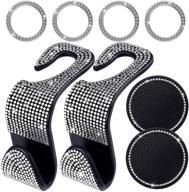 💎 add sparkle to your ride: 8-piece bling car accessories set for men and women logo