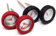 🌡️ grillpro 11381 4-piece min meat thermometers: accurate grilling with black bezel logo