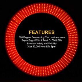 img 3 attached to Дополнительный стоп-сигнал для запасного колеса OFFROAD GAMERS 2021 NEW Red LED Wheel Light Третий тормозной свет задние фонари для Jeep Wrangler JK/JKU 2007-2018 и Wrangler JL/JLU 2018+