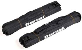 img 1 attached to Мягкие накладки DORSAL Wrap-Rax для багажника на крыше для серфбордов, лонгбордов, 🏄 SUP досок и каяков - универсальный багажник для автомобиля с ремнями для крепления