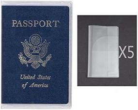 img 2 attached to Poyiccot Plastic Passport Protector Transparent