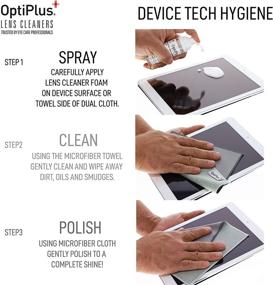 img 1 attached to 👓 OptiPlus Ultrasoft Foam Lens Cleaner and Microfiber Cloth: Achieve Streak-Free Glasses Cleaning Effectively