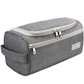 img 4 attached to 🧳 Pantheon Men's Toiletry Bag - Stylish Gray Dopp Kit for Organized Travel