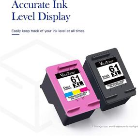 img 1 attached to 🖨️ Valuetoner Remanufactured Ink Cartridges for HP 61XL 61 XL - Compatible with Envy 4500 Deskjet 1000 1056 1510 1512 1010 1055 OfficeJet 4630 Series Printer (1 Black, 1 Tri-Color)