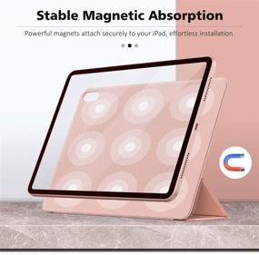 img 2 attached to MoKo iPad Air 4 Case 10.9 Inch - Slim Lightweight Rose Gold Cover with Auto Wake/Sleep, Smart Stand - 2020 iPad Air 4th Gen Protective Shell