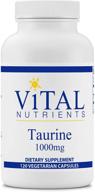 💚 vital nutrients taurine: enhancing heart health with 1000mg - 120 veg capsules logo