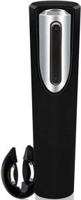 img 4 attached to 🍾 Vin Fresco Portable Electric Wine Opener - Battery Powered, Foil Cutter - Automatic, Cordless - Easily Removes Corks - BATTERIES INCLUDED (Black & Silver)